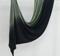 Green stretchy soft jersey hijab