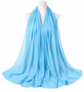 Light Blue soft chiffon hijab