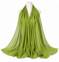Olive Green soft chiffon hijab