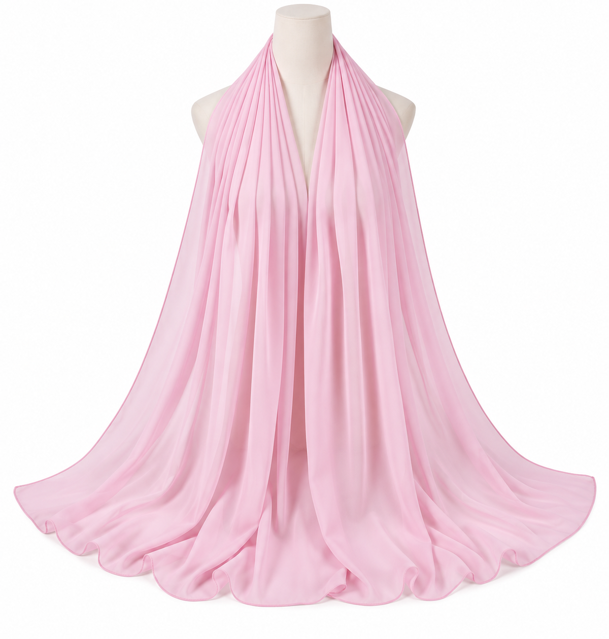 Light Pink soft chiffon hijab