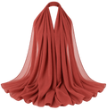 Terracotta soft chiffon hijab