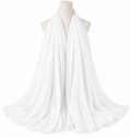 White soft chiffon hijab
