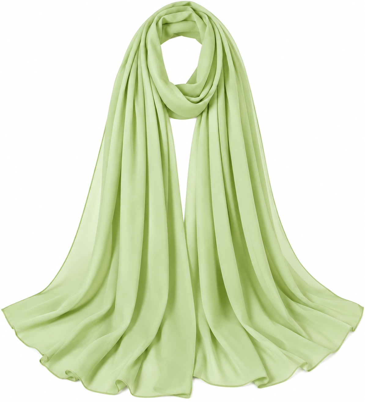 Light Green soft chiffon hijab
